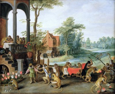 A Satire of the Folly of Tulip Mania by Jan the Elder Brueghel